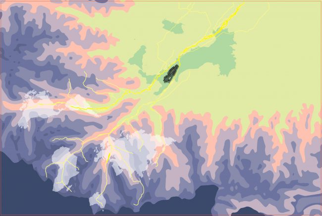 Mappa Cuneo geopoesia
